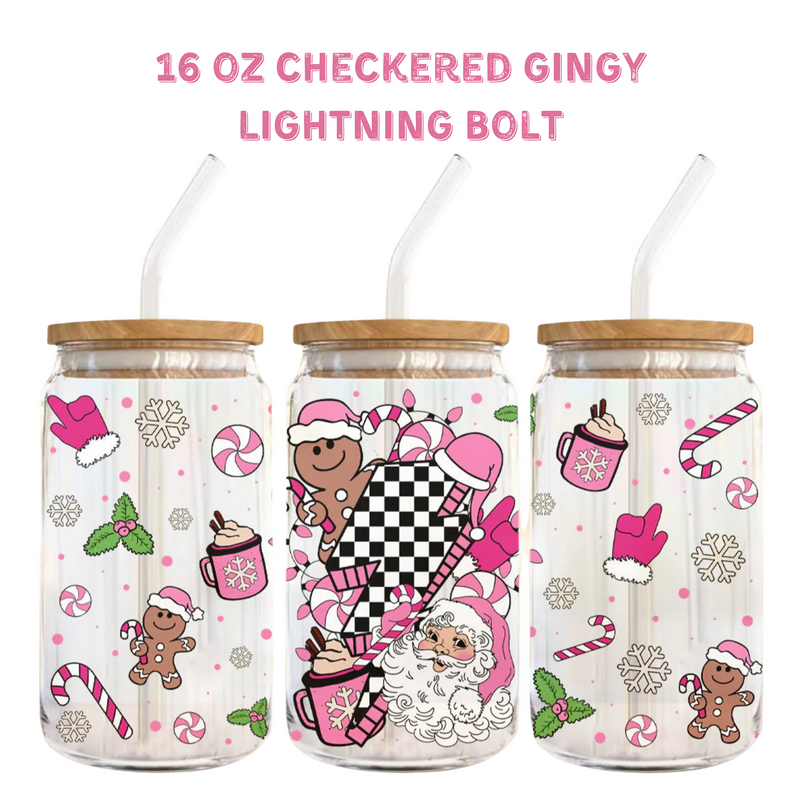 Checkered Gingy | Glass Can | Crafting by Mayra | Hey, TEACH!
