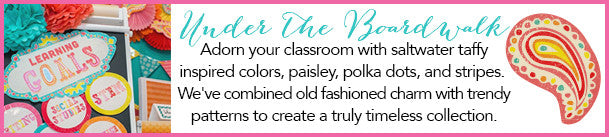 "Under the Boardwalk" Full UPRINT Bundle | Printable Classroom Decor | Teacher Classroom Decor | Schoolgirl Style
