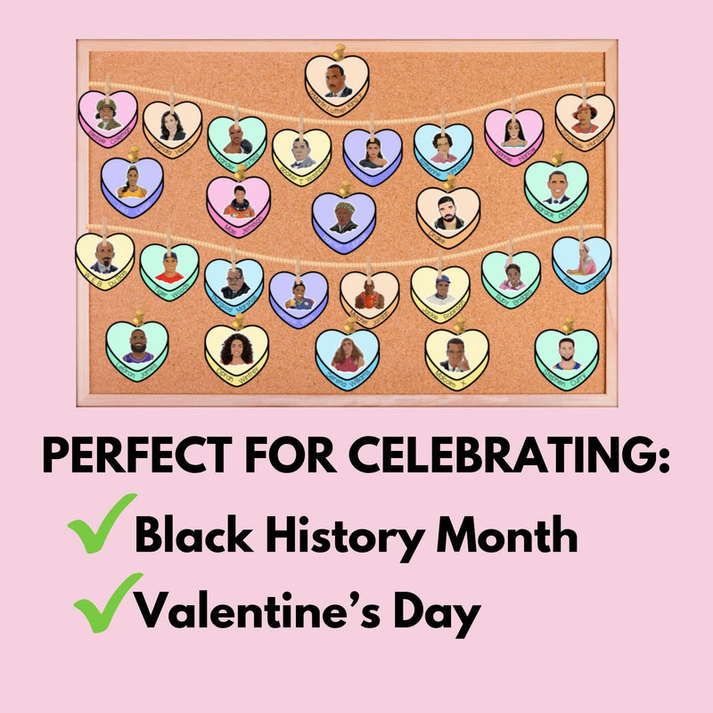 Black History Month Bulletin Board | Valentine's Day Bulletin Board | Printable Teacher Resources | Teacher Noire