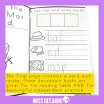 Decodable Books Short Vowels CVC Decode and Draw | Printable Classroom Resource | Miss DeCarbo
