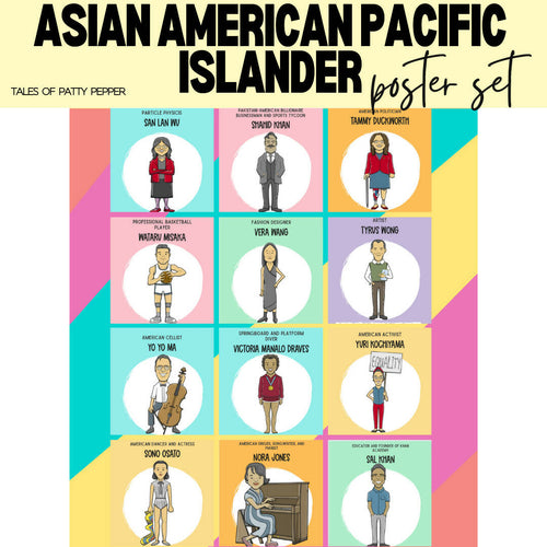 Asian American Pacific Islander Poster Set by Tales of Patty Pepper
