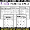 5th Grade Math Review Packet | Summer Math, Test Prep, Homework, Assessments