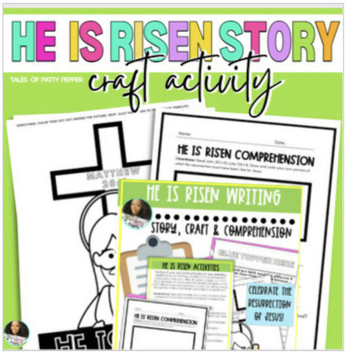 He is Risen Story Craft Activity by Tales of Patty Pepper