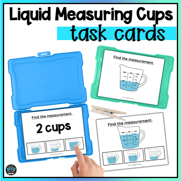 Liquid Measuring Cups for Cooking Task Cards for Special Education –  Schoolgirl Style