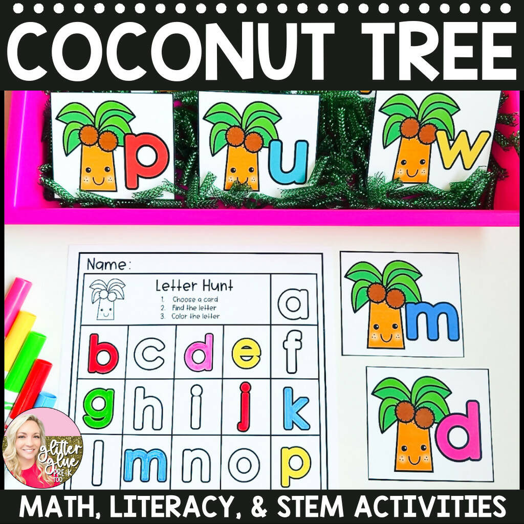 ABC Coconut Tree | Printable Classroom Resource | Glitter and Glue and ...