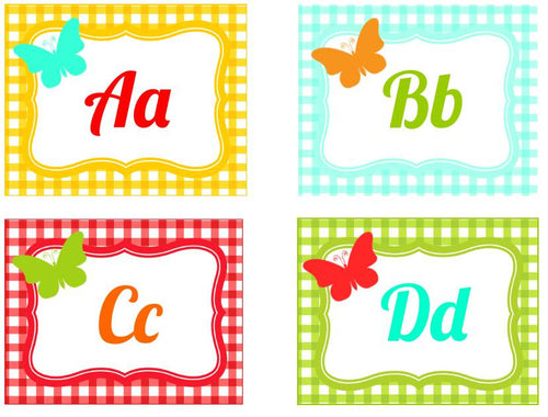 Word Wall Labels Garden Party by UPRINT