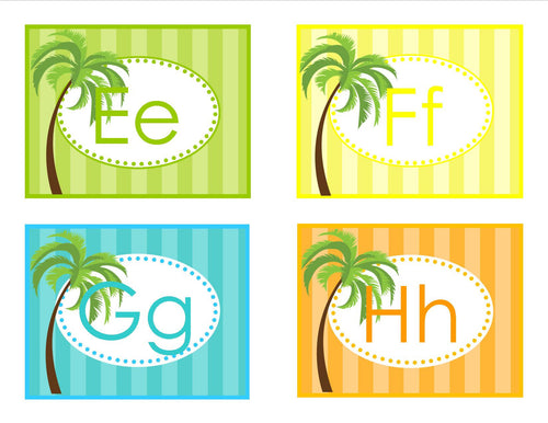Word Wall Labels Luau by UPRINT