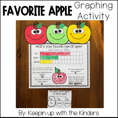 Favorite Apple Graphing Activity by Keeping Up with the Kinders