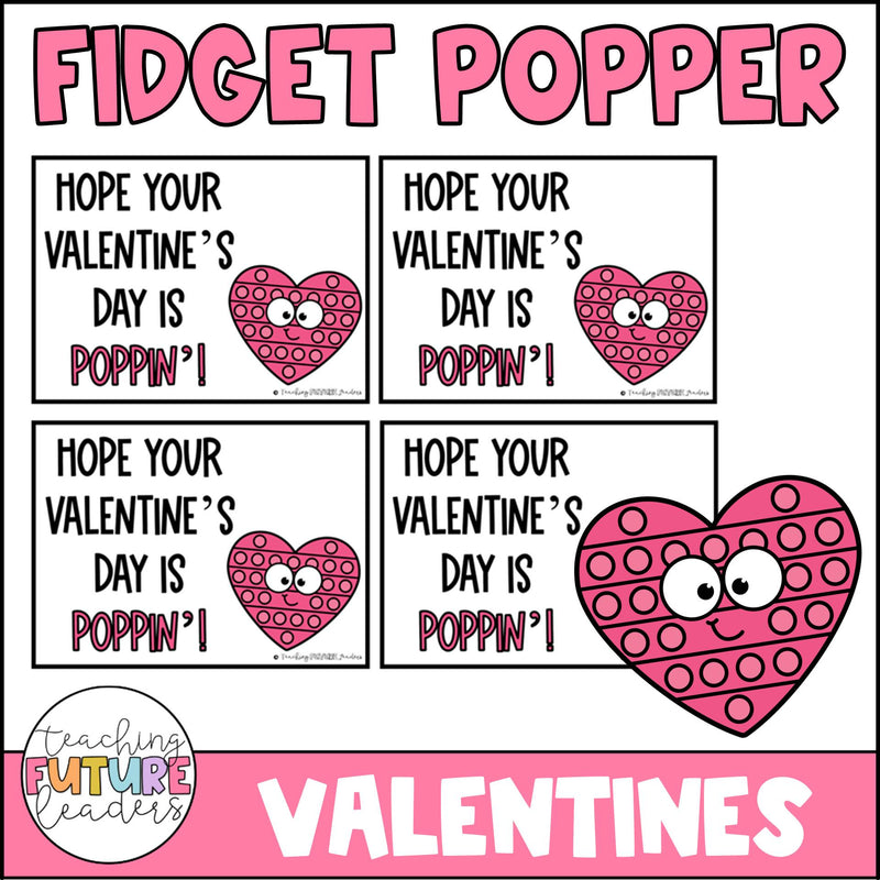 Fidget Popper Valentines