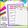 Just Right Book Posters - Reading Stamina - Taking Care Of Books - 3rd Grade