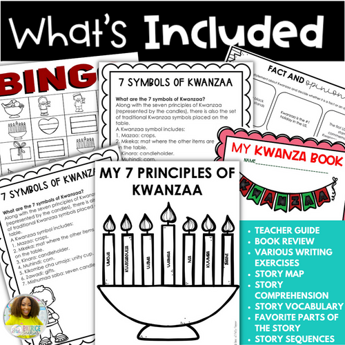 Kwanzaa: Seven Spools of Thread Book Companion | Printable Classroom Resource | Tales of Patty Pepper