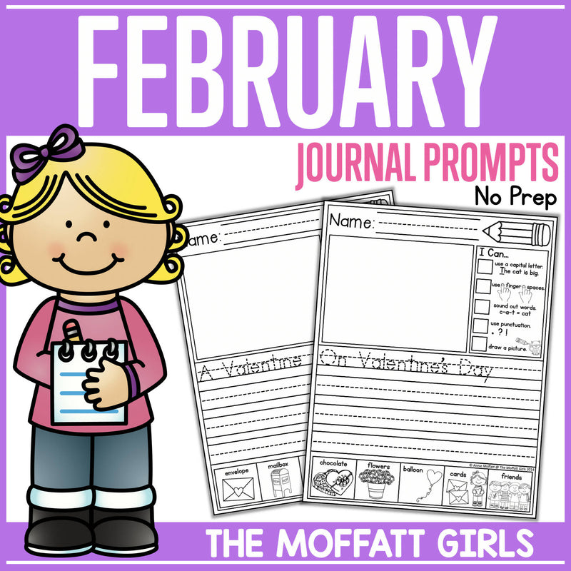 February Journal Prompts by The Moffatt Girls