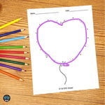 Dot to Dot Valentine's Day Tracing Worksheets | Leisure Centers | Special Education | Printable Teacher Resources | Full SPED Ahead