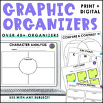 Graphic Organizer Cover Print and Digital by Teaching with Aris