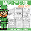 March 2nd Grade No Prep Packet by The Moffatt Girls