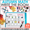 Kindergarten Math Write the Room For Numbers Autumn Math by Differentiated Kindergarten Marsha McGuire