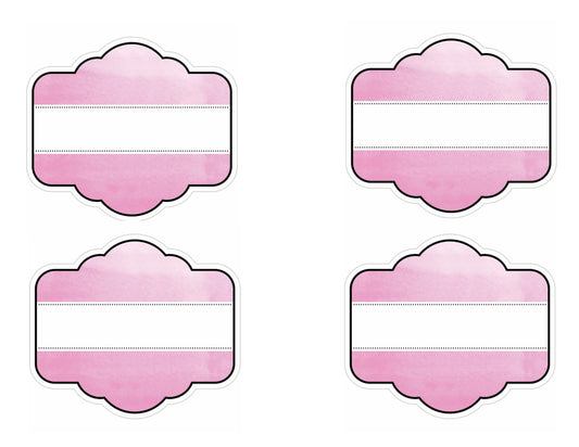 Watercolor Name Tags Color My Classroom by UPRINT