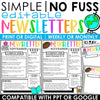 Editable Classroom Newsletter Templates for Student Parent Communication Weekly & Monthly Templates