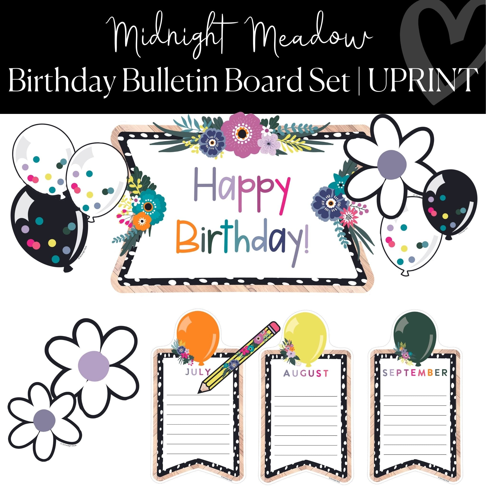 Happy Birthday Bulletin Board Printables