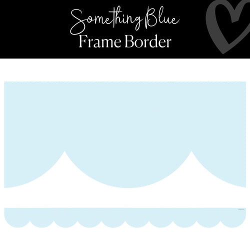 blue scallop border