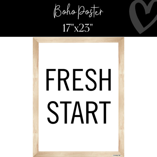 Boho Poster Fresh Start By CDE