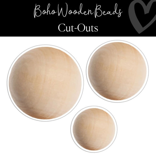 Wooden Bead Cut-Outs  by CDE
