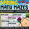 Spring Math Activities 4th Grade Measurement Conversions Worksheets Math Mazes