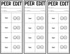 Peer Edit Writing Slips | Printable Classroom Resource | Miss West Best