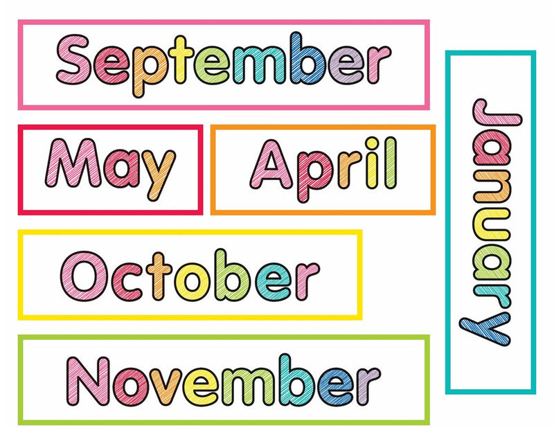 PRINT SHOP Calendar | Rainbow Classroom Decor | Schoolgirl Style print-shop-calendar-rainbow-classroom-decor-schoolgirl-style