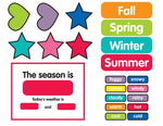 SHOP Calendar | Rainbow Classroom Decor | Just Teach | UPRINT | Schoolgirl Style