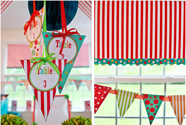 Table Pennants Carnival by UPRINT