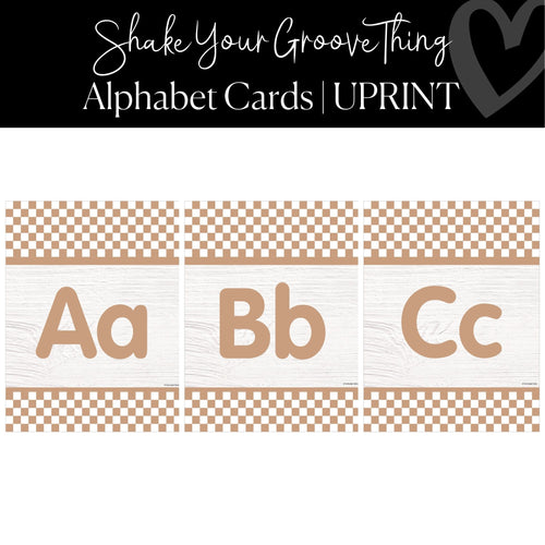 Printable Alphabet Poster Classroom Decor Shake Your Groove Thing by UPRINT
