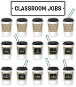 Industrial Cafe Classroom Jobs Mini Bulletin Board Set by CDE