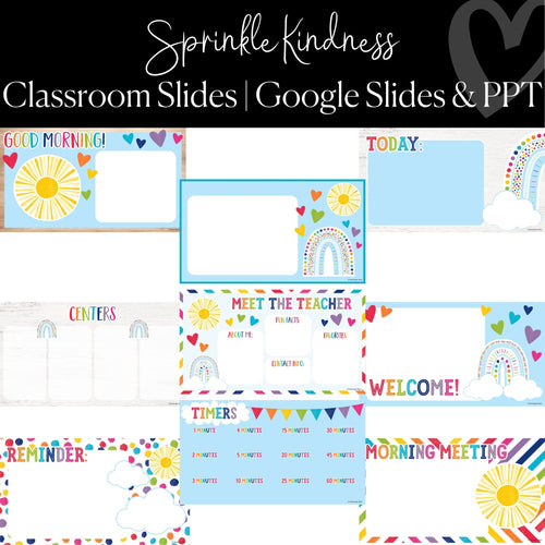 rainbow classroom google slides 