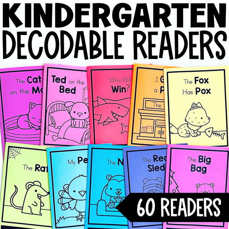 Kindergarten Decodable Readers by Miss M's Reading Resources