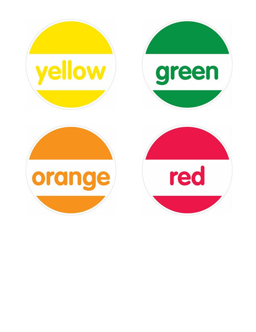 Round Color Labels | Just Teach  | UPRINT | Schoolgirl Style
