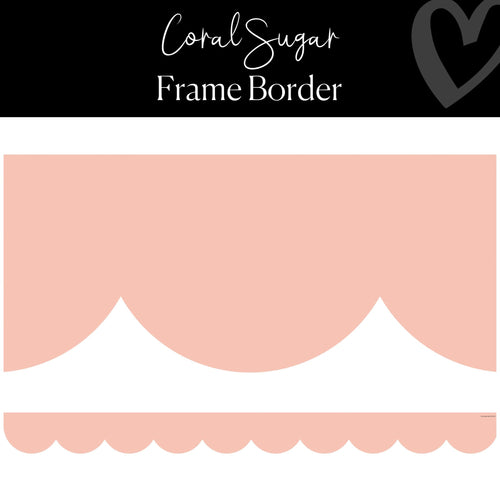 Coral Bulletin Board Border Colar Sugar Frame Border Groovy Classroom Decor by Flagship