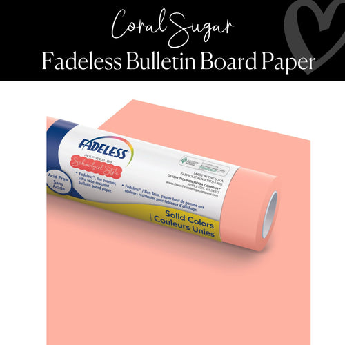 Coral Sugar Fadeless Bulletin Board Paper by Pacon