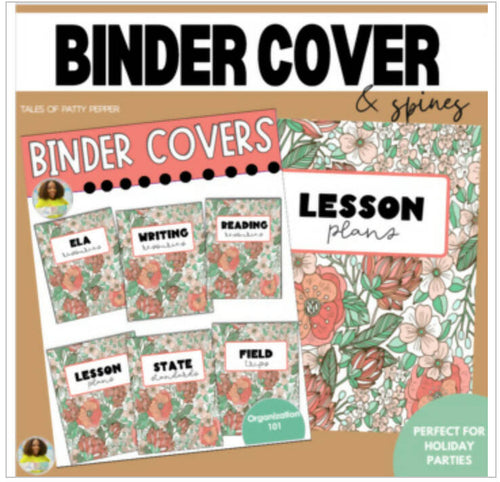 Binder Cover and Spines by Tales of Patty Pepper