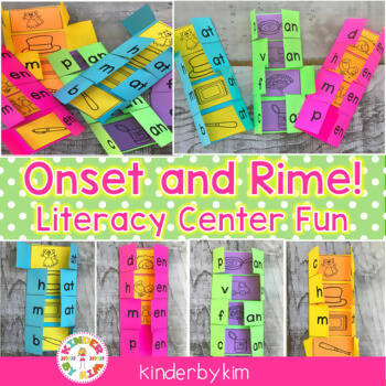 Onset and Rime Literacy Center Fun by KinderbyKim