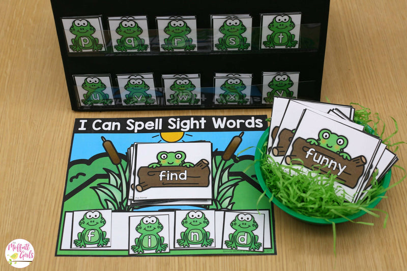 Frog Sight Word Centers