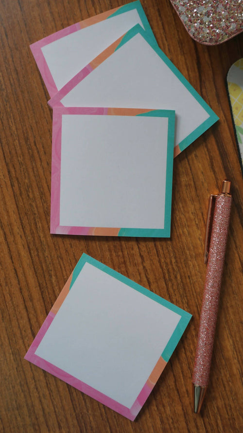 Rainbow Shave Ice Post-it Notes | 75 sheets | The Pineapple Girl Design Co. | Hey, TEACH!