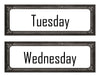 Chalkboard & Polka Dot - Days of the Week {UPRINT}
