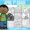 April 1st Grade No prep Packet by The Moffatt Girls 