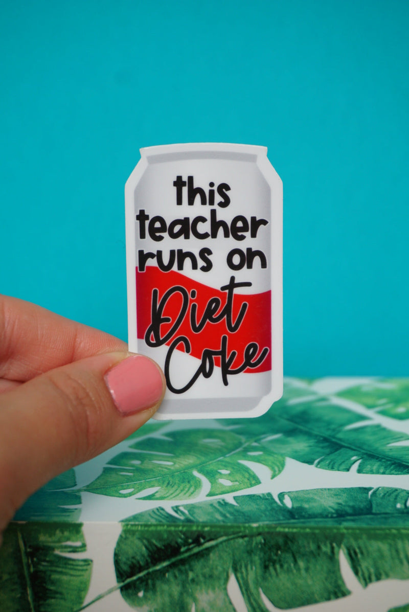 Diet Coke Sticker by The Pinapple Girl Design Co.