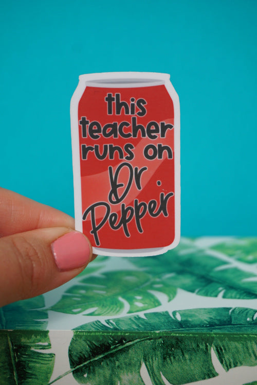 Dr. Pepper Sticker by The Pinapple Girl Design Co.