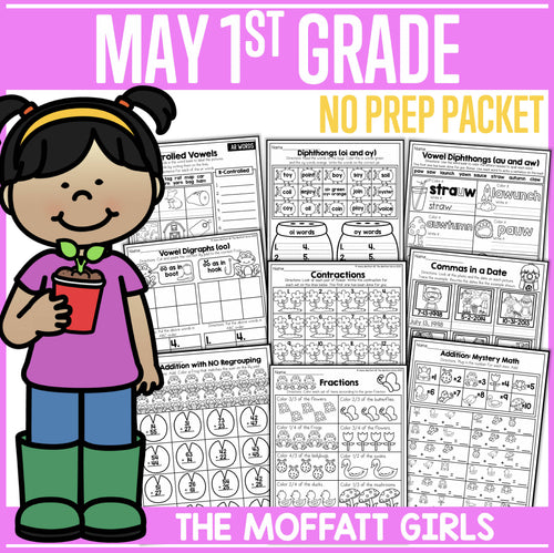 May 1st Grade No Prep Packet by The Moffatt Girls