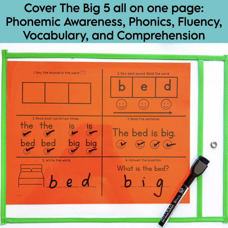 Short Vowel and CVC Words | Reading Intervention Mats for Small Groups | Printable Teacher Resources | Literacy with Aylin Claahsen