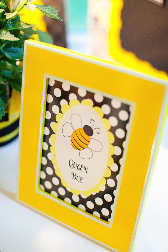 Queen Bee Inspirational Print Happy Honeybee by UPRINT