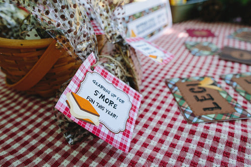 S'more Tags | Camp Learn-A-Lot | UPRINT | Schoolgirl Style